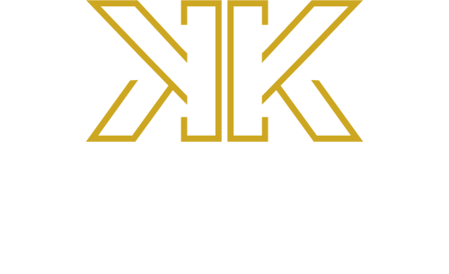 KK logo with strapline white
